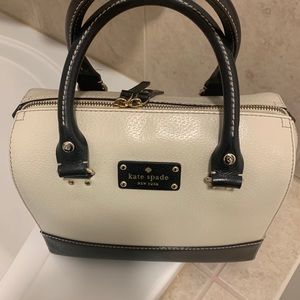 Kate Spade black and off white tote